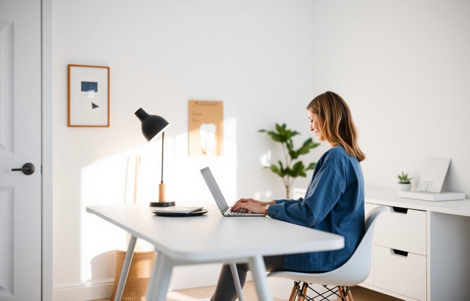 Person using laptop to read digital health information